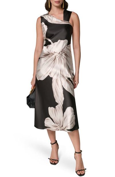 Donna Karan New York Donna Karan New York Floral Asymmetrical Midi Dress