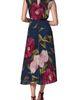 Donna Karan New York Donna Karan New York Floral Print Pleated Sleeveless Dress - 2