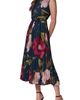 Donna Karan New York Donna Karan New York Floral Print Pleated Sleeveless Dress - 3
