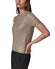 Donna Karan New York Donna Karan New York Foil Boucle Short Sleeve Sweater - 6