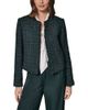Donna Karan New York Donna Karan New York Fringe Trim Open Front Jacket - 1