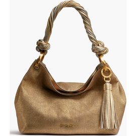 Donna Karan New York Donna Karan New York Glenwood Small Metallic Canvas Shoulder Bag