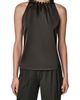 Donna Karan New York Donna Karan New York Hardware Neck Satin Blouse - 1