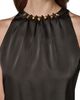 Donna Karan New York Donna Karan New York Hardware Neck Satin Blouse - 4