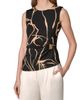 Donna Karan New York Donna Karan New York Hardware Print Gather Sleeveless Top - 1