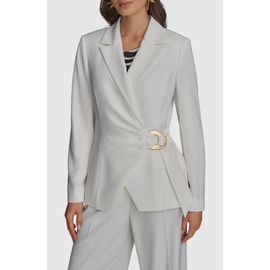 Donna Karan New York Donna Karan New York Hardware Side Tie Blazer