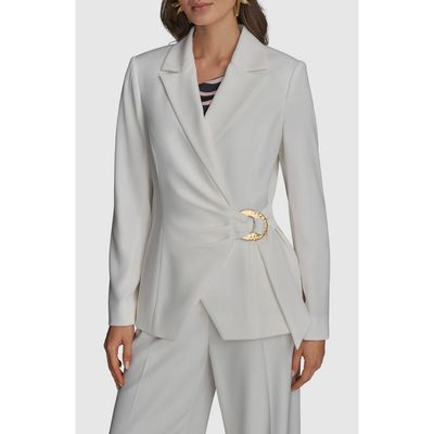 Donna Karan New York Donna Karan New York Hardware Side Tie Blazer
