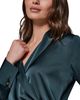 Donna Karan New York Donna Karan New York Hardware Trim Side Ruched Blouse - 4