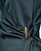 Donna Karan New York Donna Karan New York Hardware Trim Side Ruched Blouse - 6