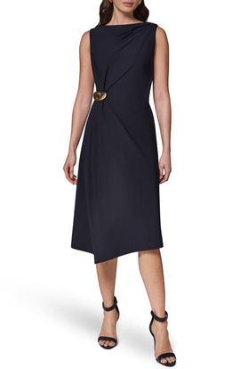 Donna Karan New York Donna Karan New York Hardware Waist Midi Dress