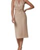 Donna Karan New York Donna Karan New York Knotted Metallic Halter Sheath Dress - 1