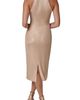 Donna Karan New York Donna Karan New York Knotted Metallic Halter Sheath Dress - 2