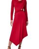 Donna Karan New York Donna Karan New York Long Sleeve Asymmetric Dress - 1