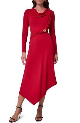 Donna Karan New York Donna Karan New York Long Sleeve Asymmetric Dress