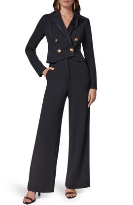 Donna Karan New York Donna Karan New York Long Sleeve Double Breasted Jumpsuit