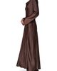 Donna Karan New York Donna Karan New York Long Sleeve Draped Neck Satin Dress - 3
