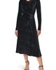 Donna Karan New York Donna Karan New York Long Sleeve Textured Midi Dress - 1