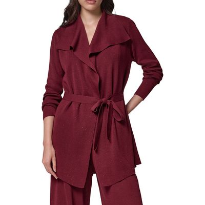 Donna Karan New York Donna Karan New York Metallic Belted Cardigan