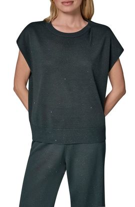Donna Karan New York Donna Karan New York Metallic Cap Sleeve Sweater