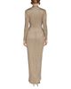 Donna Karan New York Donna Karan New York Metallic Crinkle Knit Faux Wrap Maxi Dress - 4