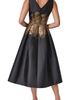 Donna Karan New York Donna Karan New York Metallic Fit & Flare Dress - 2