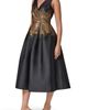 Donna Karan New York Donna Karan New York Metallic Fit & Flare Dress - 3