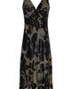 Donna Karan New York Donna Karan New York Metallic Floral Print A-Line Dress - 5