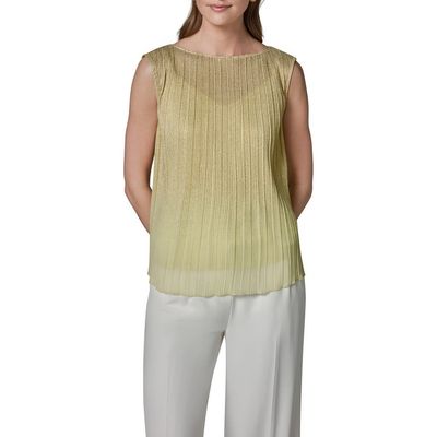 Donna Karan New York Donna Karan New York Metallic Plissé Top