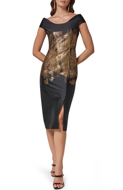 Donna Karan New York Donna Karan New York Metallic Sheath Dress