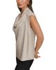 Donna Karan New York Donna Karan New York Mixed Media Cowl Neck Top - 5