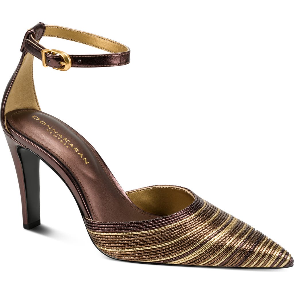 Donna Karan New York Donna Karan New York Patricia Ankle Strap Pointed Toe Pump
