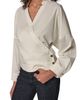 Donna Karan New York Donna Karan New York Pinstripe Poplin Dolman Shirt - 1