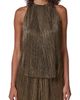 Donna Karan New York Donna Karan New York Pleated Halter Neck Crinkle Top - 1