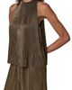 Donna Karan New York Donna Karan New York Pleated Halter Neck Crinkle Top - 3