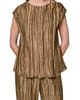 Donna Karan New York Donna Karan New York Pleated Metallic Top - 1