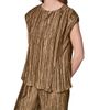 Donna Karan New York Donna Karan New York Pleated Metallic Top - 3