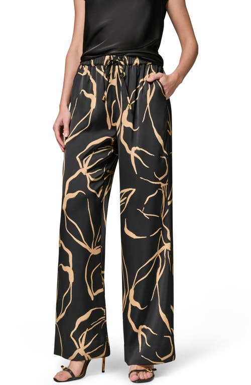 Donna Karan New York Donna Karan New York Print Wide Leg Satin Pants