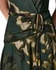 Donna Karan New York Donna Karan New York Printed Chiffon Crossover Neck Faux Wrap Dress - 6