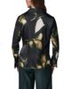 Donna Karan New York Donna Karan New York Printed Hardware Trim Side Ruched Blouse - 3