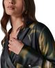 Donna Karan New York Donna Karan New York Printed Hardware Trim Side Ruched Blouse - 4