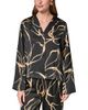 Donna Karan New York Donna Karan New York Printed Long Sleeve Button Up Top - 1