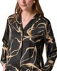 Donna Karan New York Donna Karan New York Printed Long Sleeve Button Up Top - 4