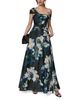 Donna Karan New York Donna Karan New York Printed Organza Off The Shoulder Gown - 2
