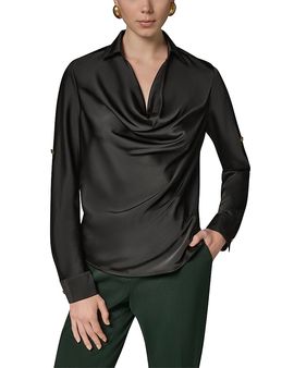 Donna Karan New York Donna Karan New York Roll Tab Cowl Neck Shirt