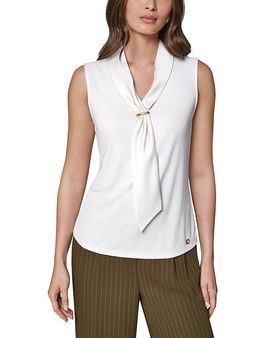 Donna Karan New York Donna Karan New York Scarf Neck Sleeveless Blouse