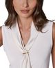 Donna Karan New York Donna Karan New York Scarf Neck Sleeveless Blouse - 4