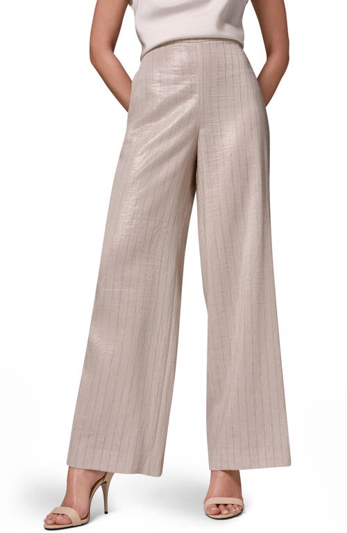 Donna Karan New York Donna Karan New York Shine Pinstripe Wide Leg Pants