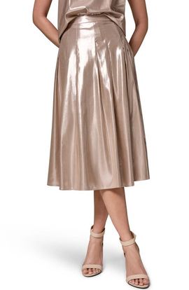 Donna Karan New York Donna Karan New York Shine Pleated Midi Skirt