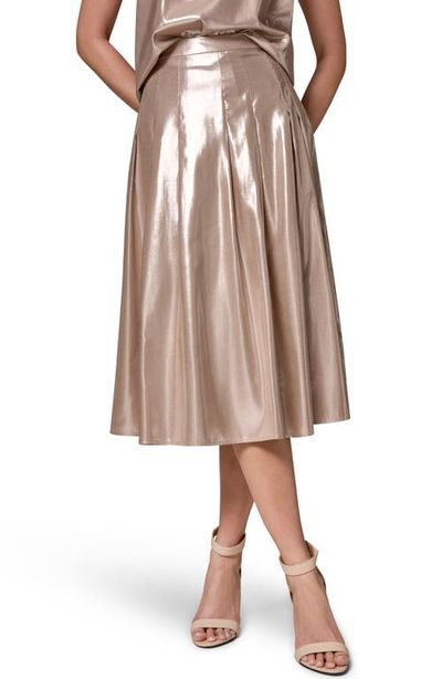 Donna Karan New York Donna Karan New York Shine Pleated Midi Skirt