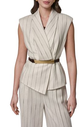 Donna Karan New York Donna Karan New York Sleeveless Belted Vest